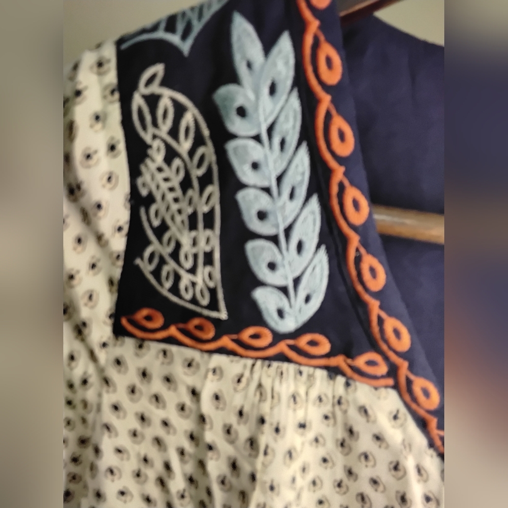 THML Anthropologie BOHO TUNIC TOP Small - Picture 3 of 3